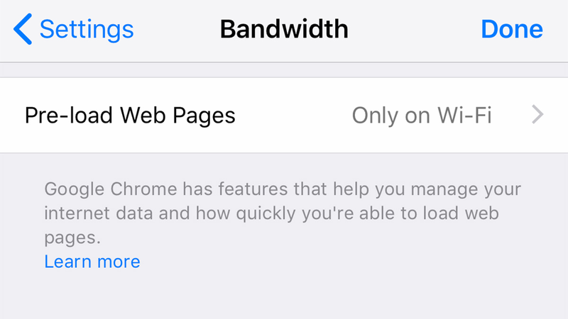 You can control when pages are pre-loaded.